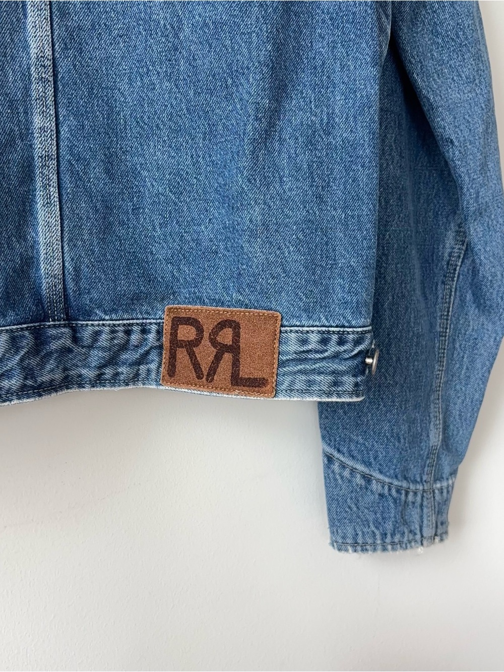 Vintage RRL Double RL Denim Trucker Jacket Men’s M Corduroy Collar 90s USA - Picture 11 of 16